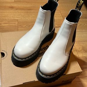 Dr Martins white boots